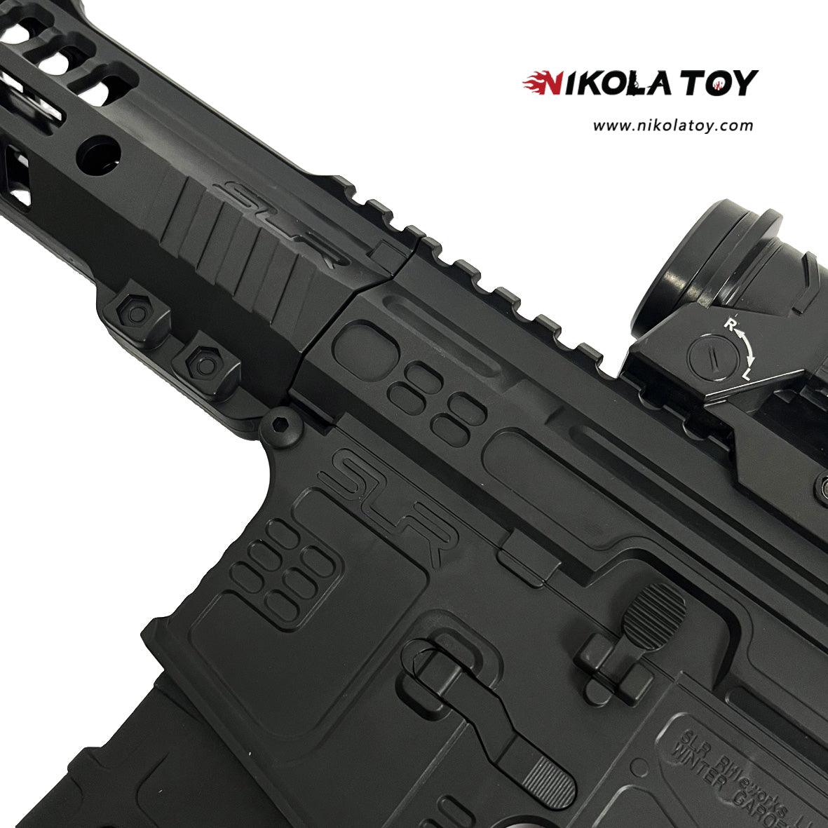 SLR Gel Blaster Toy Gun 11.1V - High Speed&Torque Motor - Ages 16+ (Black) - Nikola Toy