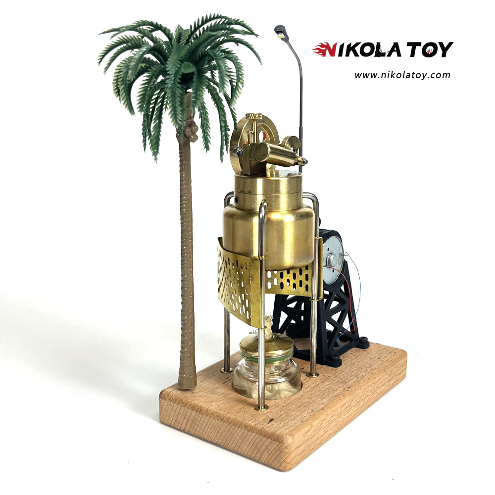 Steam Engine Model - Tropical - Nikola Toy